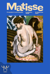 Locandina della mostra Matisse. Il mondo in una stanza al MUDEC di Milano