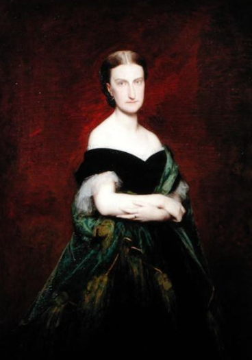 Ritratto di Maria Carolina Augusta di Borbone-Due Sicilie dipinto da Charles-François Jalabert nel 1866.