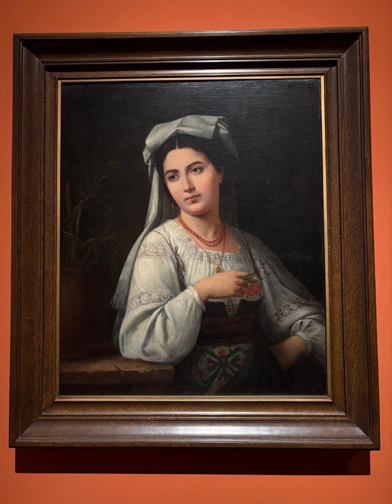 La Napoletana di Salvador Ferrando, ritratto di giovane donna in abito tradizionale napoletano