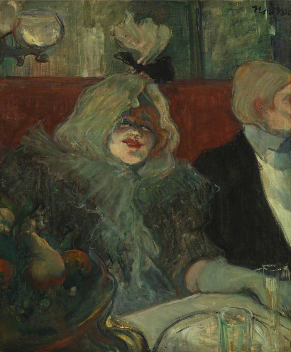 Henri de Toulouse-Lautrec, In a Private Dining Room (At the Rat Mort), 1899 circa, Courtauld Gallery