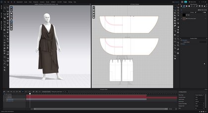 Moda e arte a Berlino: Maija Schultz, sviluppo del taglio in Clo 3D e Unreal per la mostra Many Shades of Grès