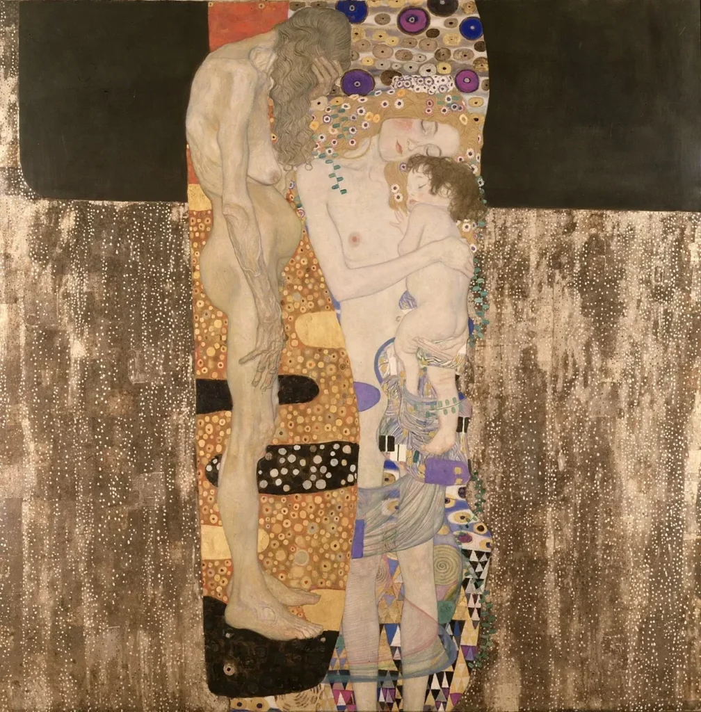 Le tre età di Gustav Klimt, 1905, Galleria Nazionale d’Arte Moderna e Contemporanea di Roma