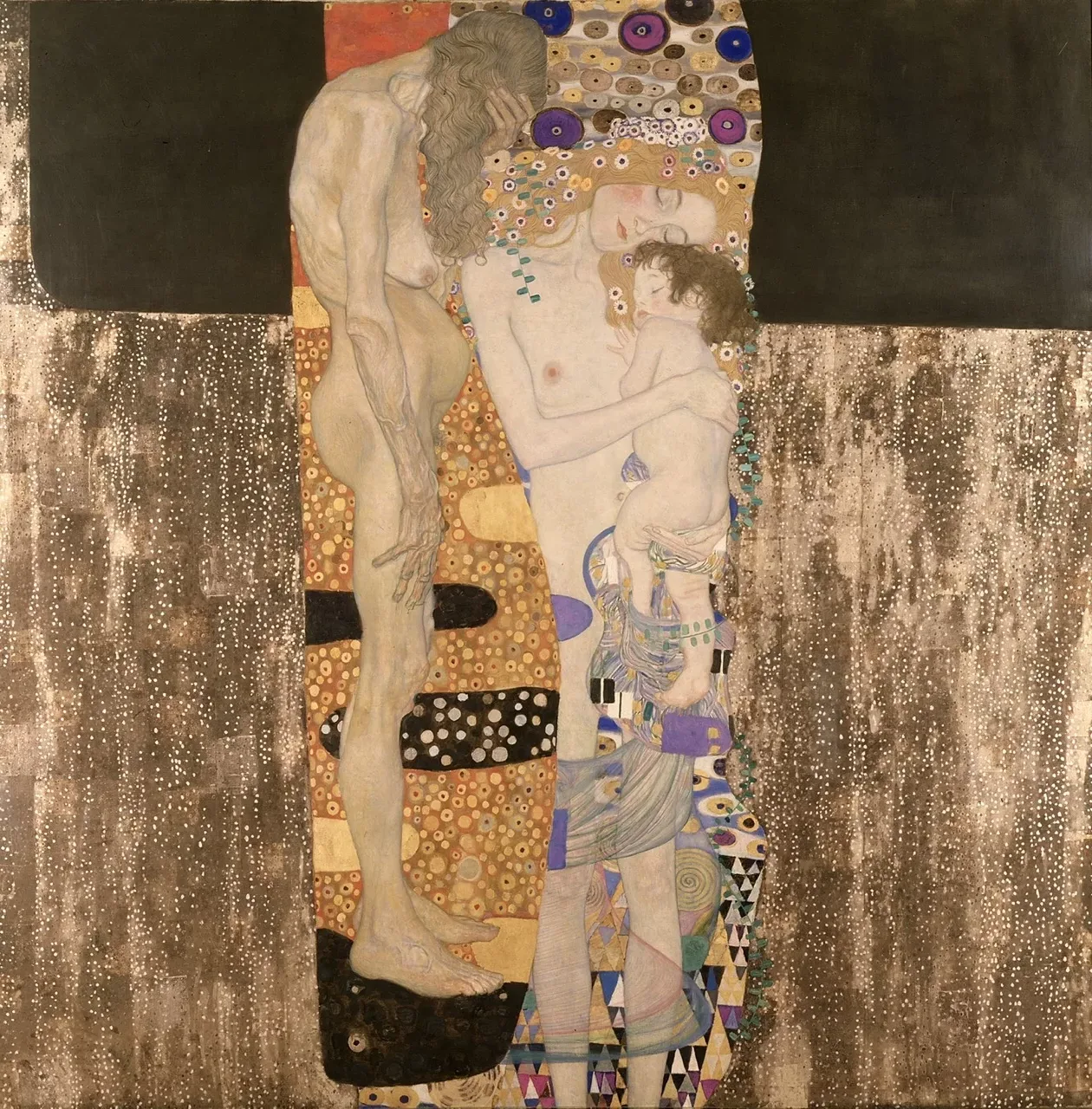 Le tre età di Gustav Klimt, 1905, Galleria Nazionale d’Arte Moderna e Contemporanea di Roma