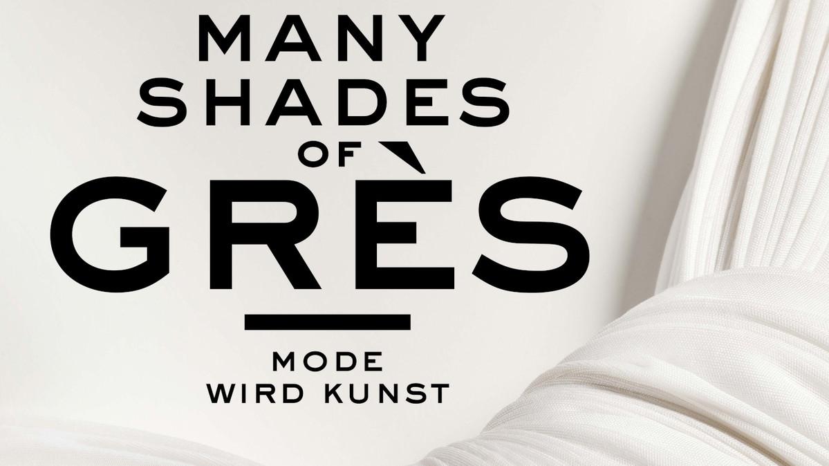 Moda e arte a Berlino: locandina della mostra Many Shades of Grès – Mode wird Kunst, Kunstgewerbemuseum, 2026